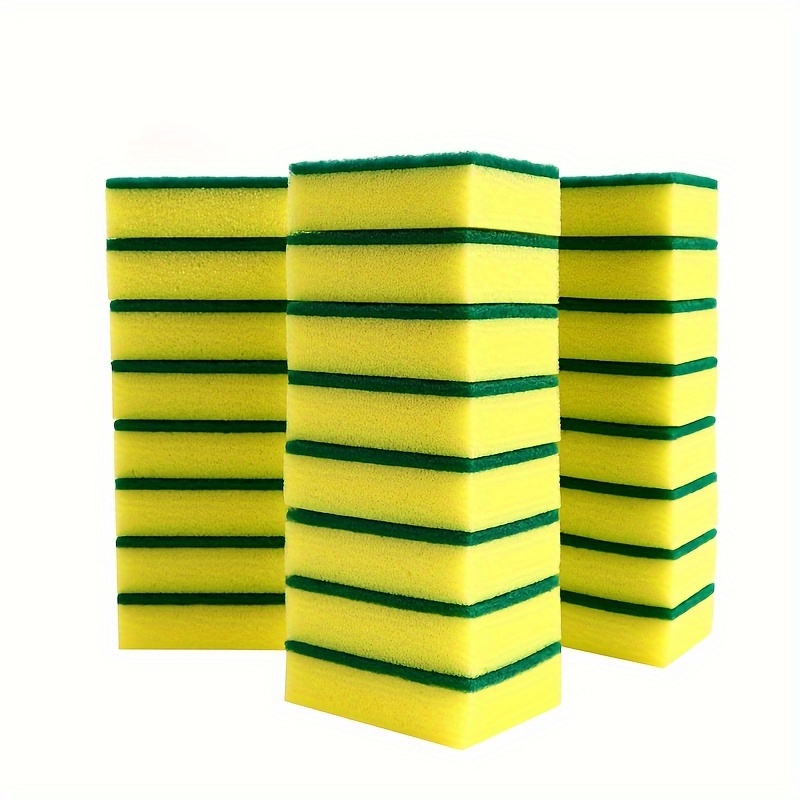 popular   6pcs 12pcs 24pcs multifunctional kitchen cleaning sponge double sided non scratch scrubbing pad suitable for washing dishes kitchen floors   halloween gift christmas gift details 6