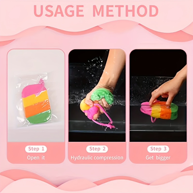 Exfoliating Bath Ball Body Sponge, 2pcs with Hook