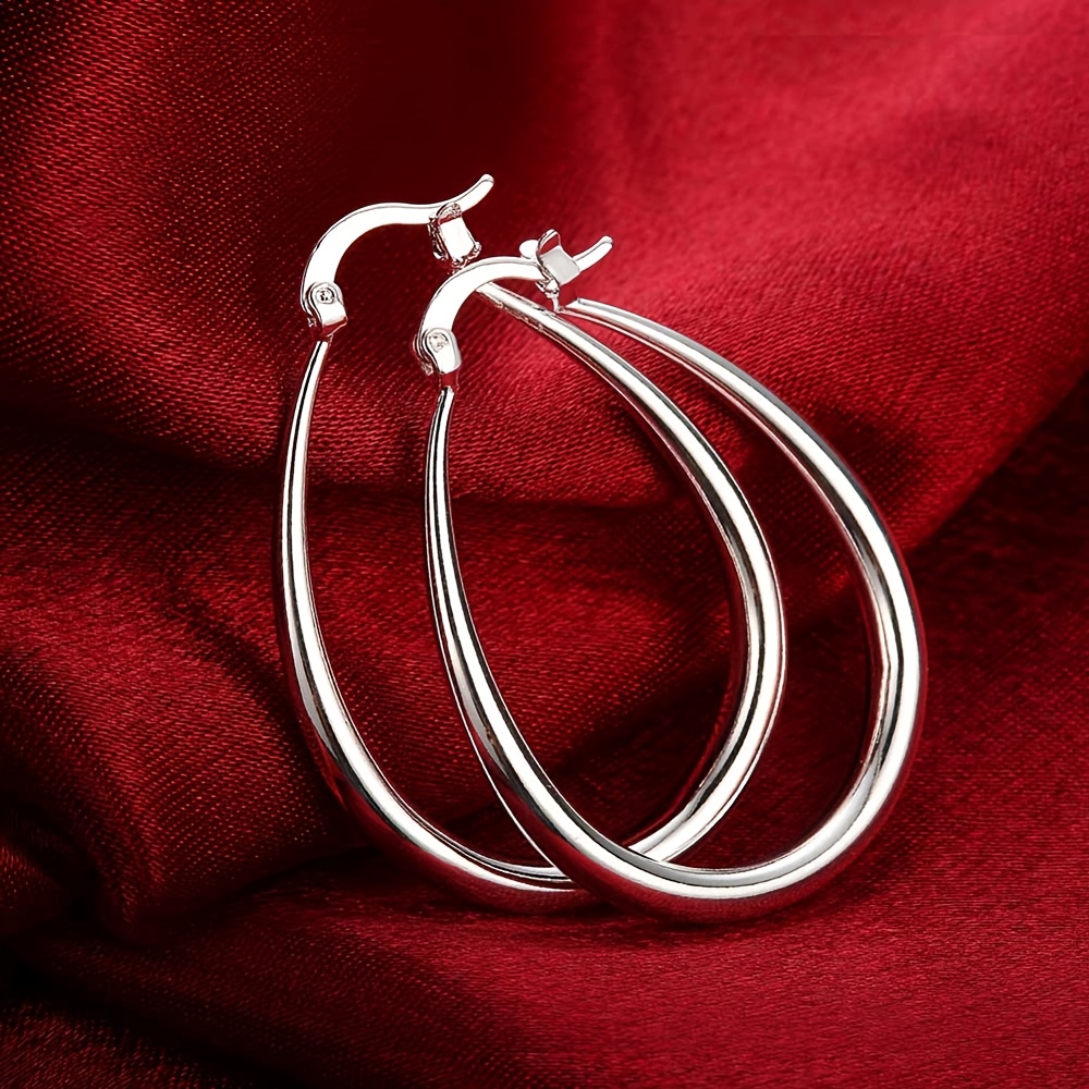 Geometric Oval Earrings Women'S Jewelry Valentine'S Gift
