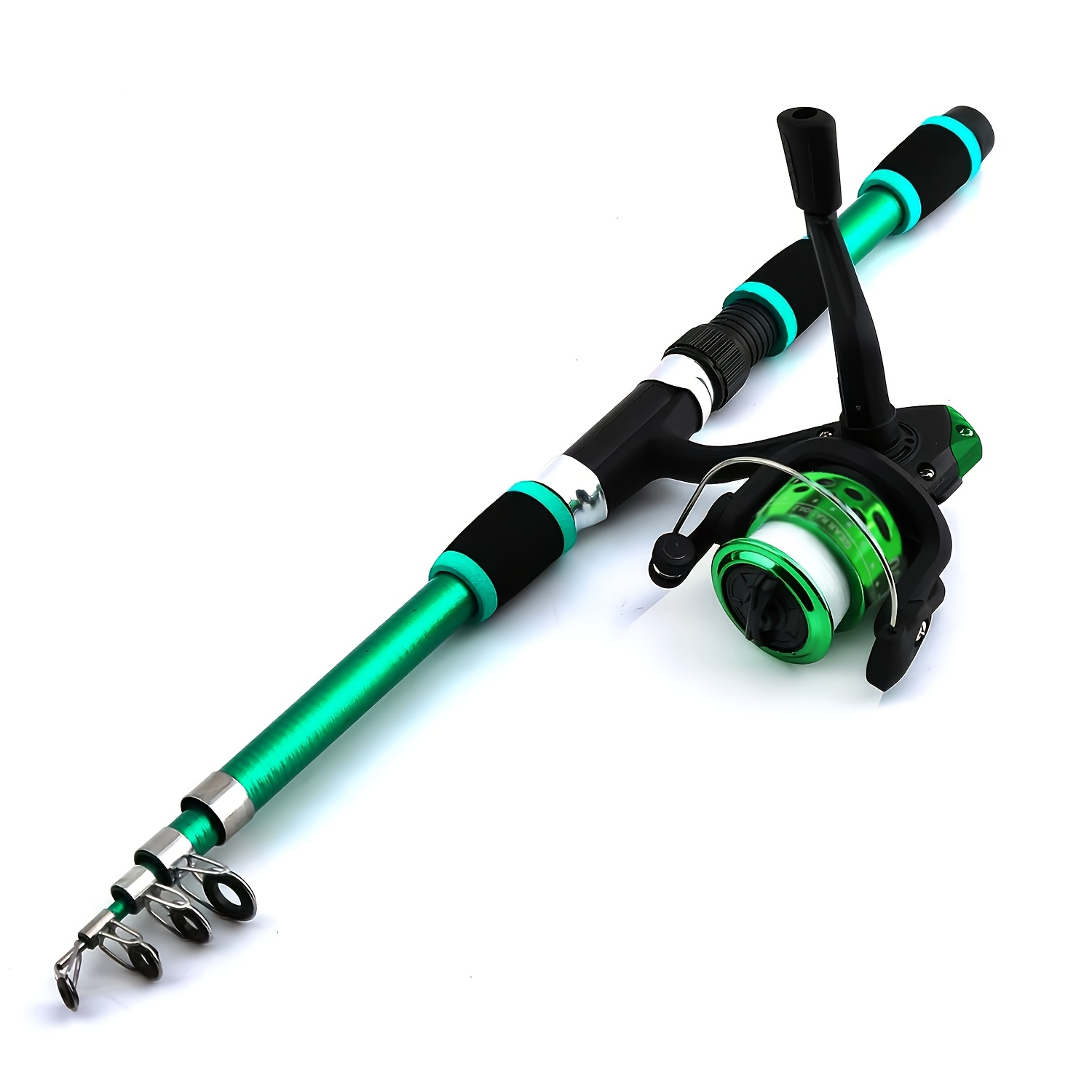 Fiberglass Fishing Rod Set With Remote Control - Lightweight, Portable Casting Rod For Freshwater & Saltwater Angling