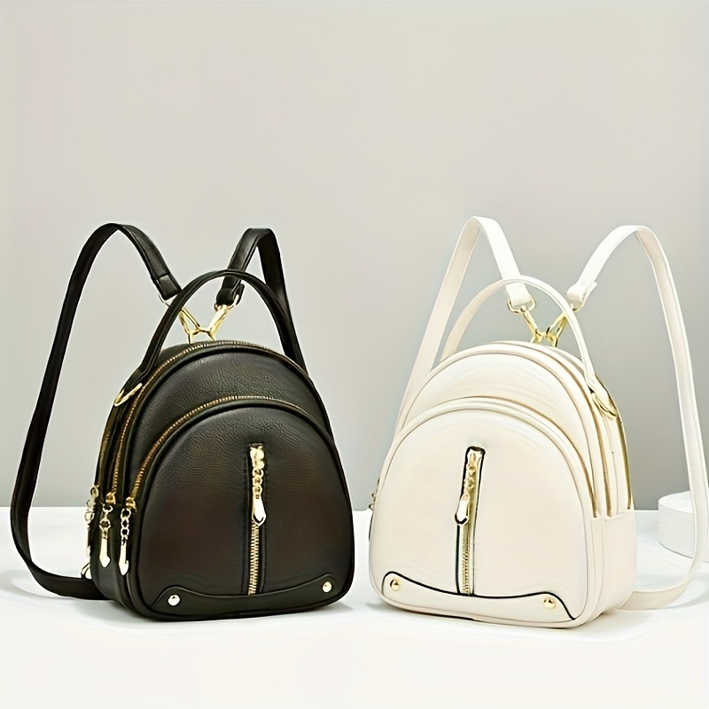 Mini Rhinestone Backpack Punk Style Street Wear Daypack - United