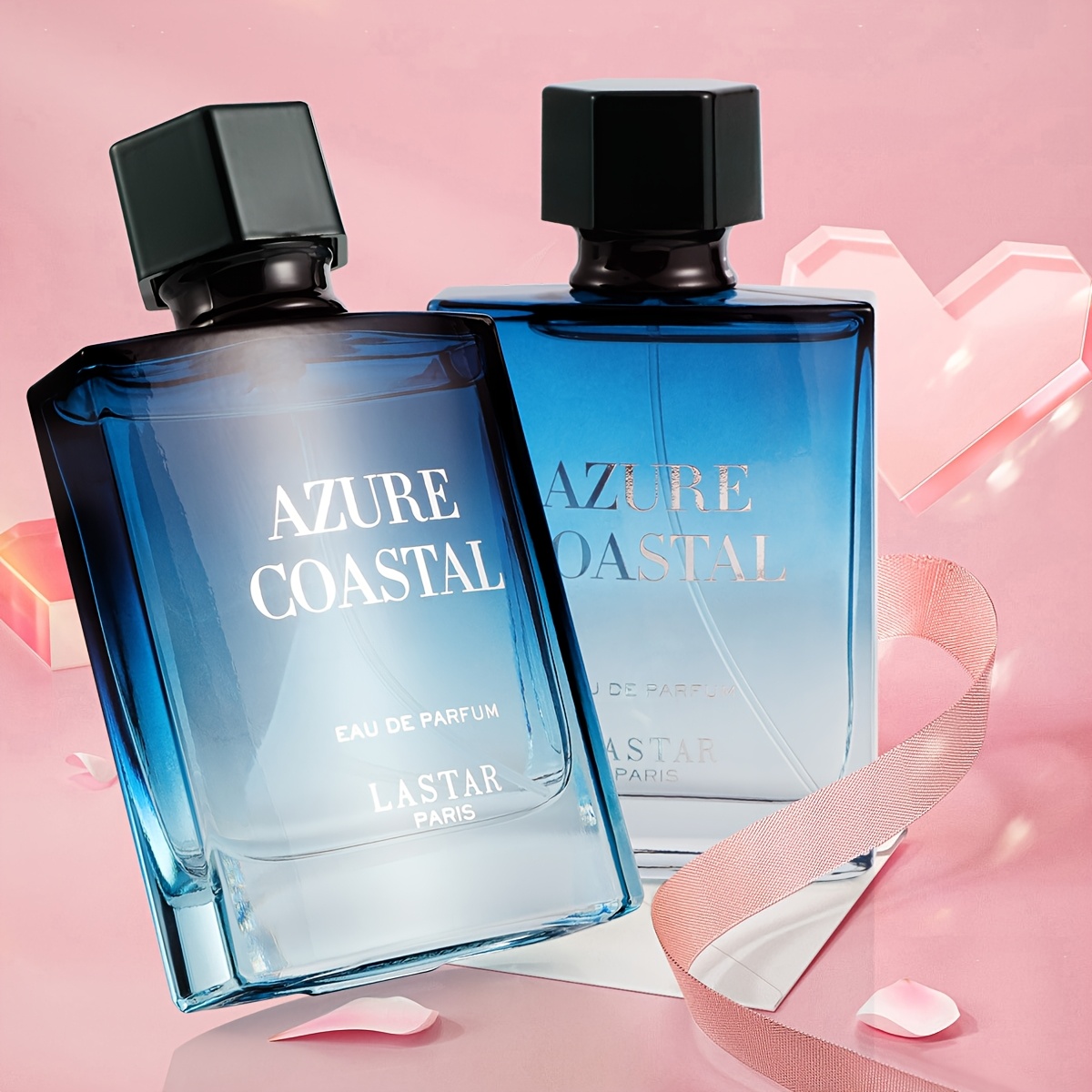 ILISYA Azure Coastal Men’s Cologne - Buy 1 Get 1 Free, Natural & Refreshing Fragrance, Elegant Star Aquarius Design, Long-Lasting Light Scent, Perfect for Birthdays, Holidays & Anniversaries, Smell Good Perfume