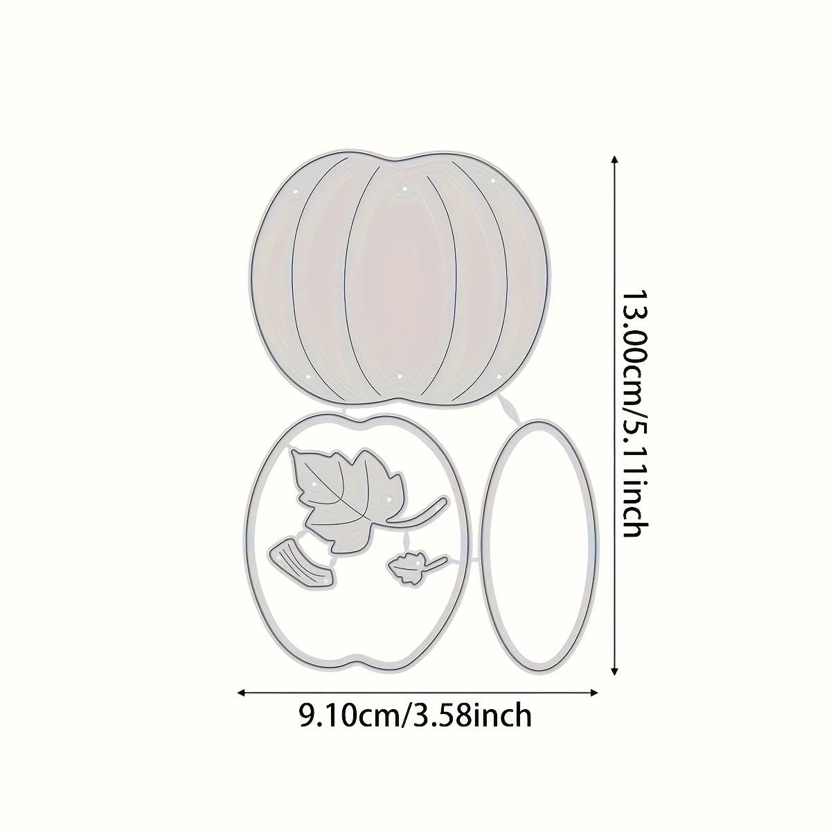 TEMU 1pc Halloween Pumpkin Metal Cutting Die, Die Cut Embossed Die Template, Die Diy Halloween Greeting Card Decoration, For Diy Cutting Die Paper