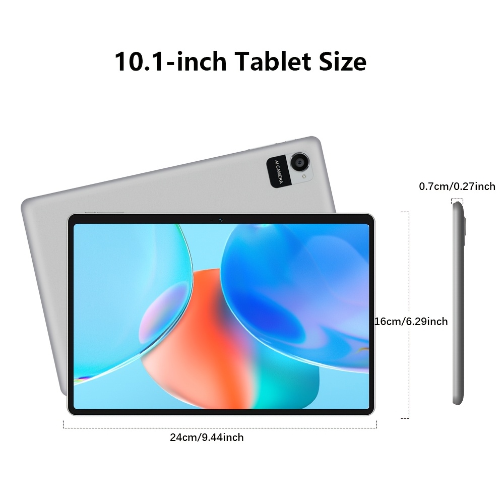 CRELANDER W30 Tablet Featuring a 10.1-Inch Android Display with a 16 IPS Screen, Powered by a Unisoc Octa-Core Processor, Equipped with 12GB of RAM (4GB + 8GB), And 128GB of Internal Storage That Can Be Expanded Up to 1TB, Tablet, Pad
