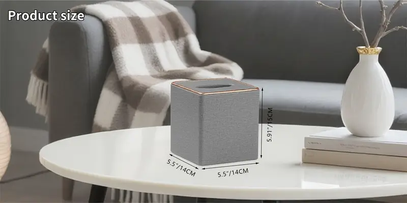 square tissue box holder with magnetic bottom stylish leather tissue cover polished multi compartment organizer for bathroom vanity bedroom dining table car durable easy bathroom organizers and storage vanity accessory modern decor accessory sleek construction Product details 3