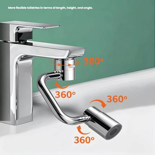 universal swivel faucet adapter for bathroom sink mechanical rotating washbasin extender with foam dispenser splash proof face washing attachment compatible with faucets installation tools