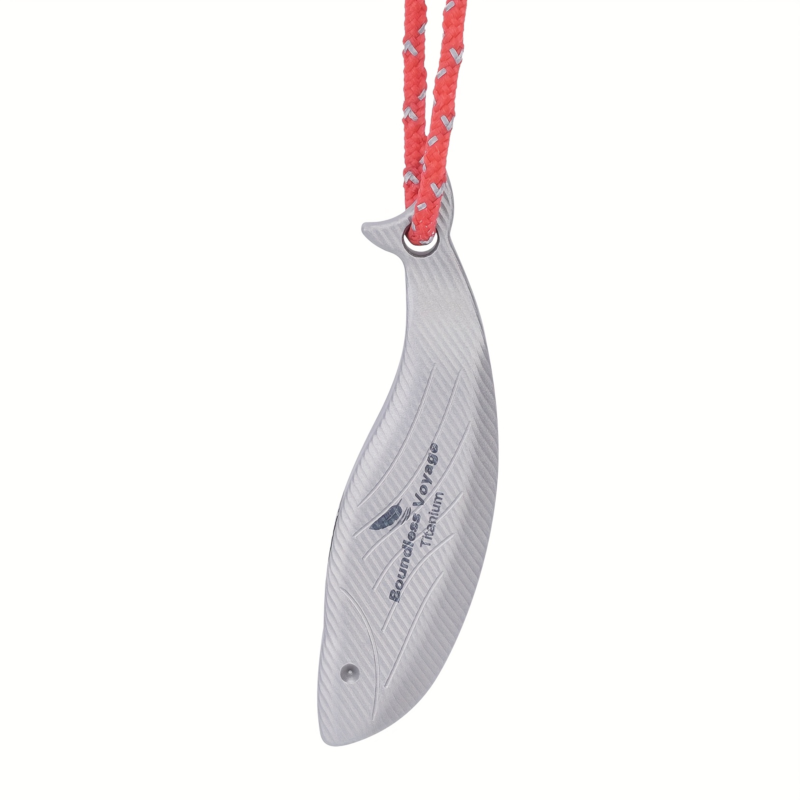 TEMU Voyage Titanium Survival Whistle Compact Emergency Safety Whistle Rust-proof Whistles For Outdoor Training Rescue