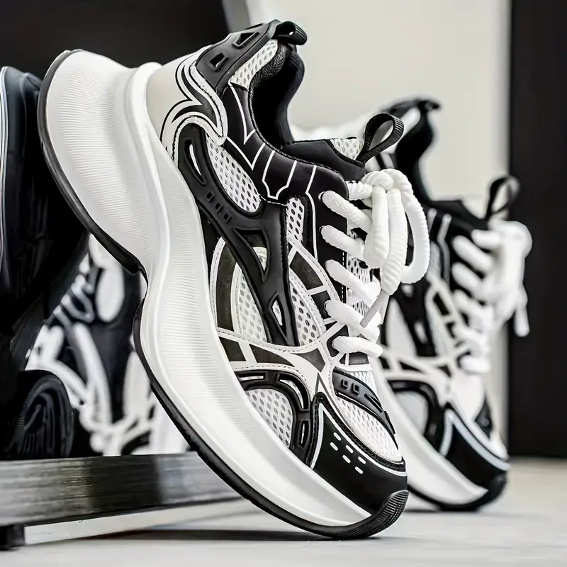 zapatillas bajas para hombre - / /, transpirable con cordones, de pvc acolchada y diseño antideslizante ideal para gimnasio o uso casual en toda temporada ( ) Detalles del producto 7