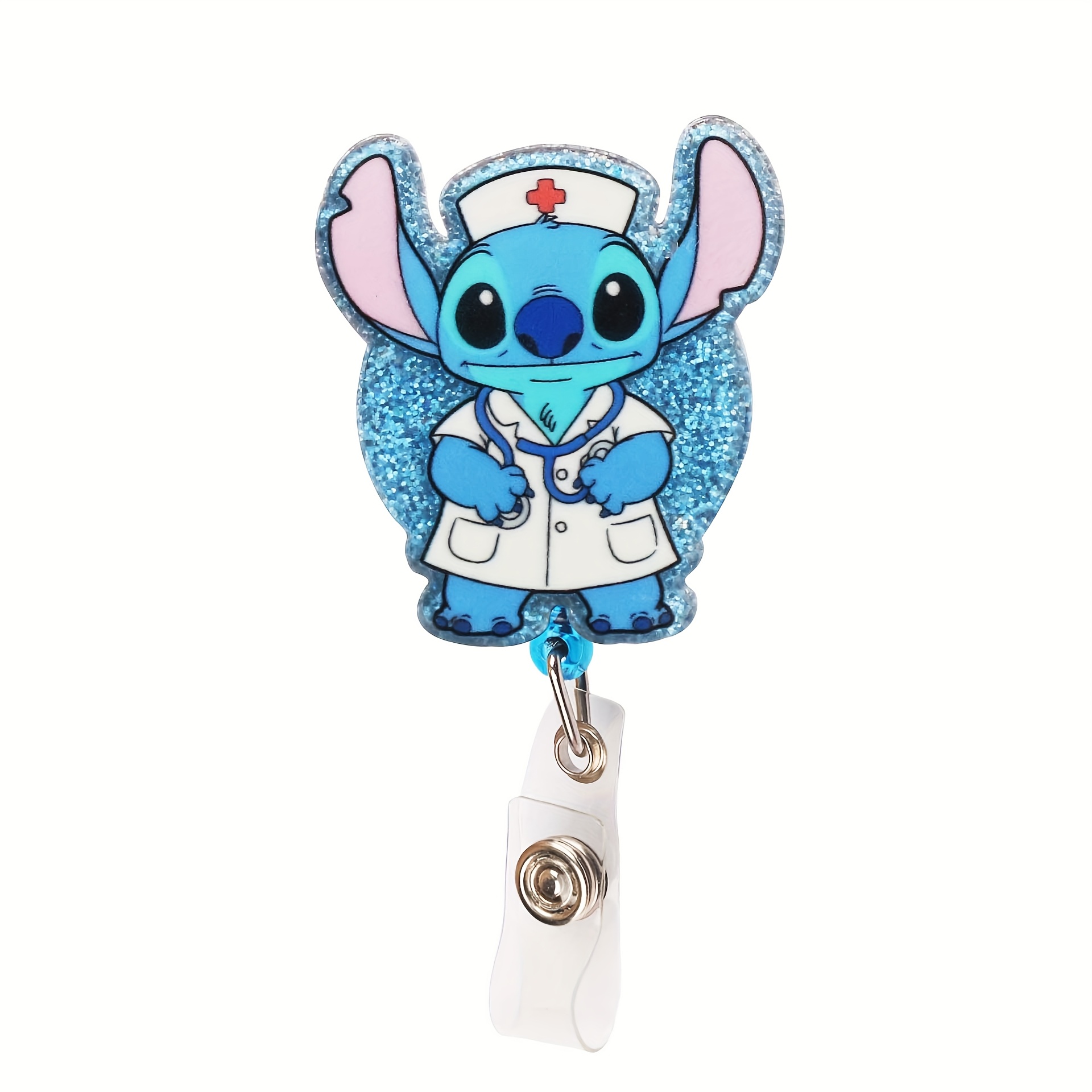 1個/2個 ディズニー スティッチ ナースバッジリール かわいい