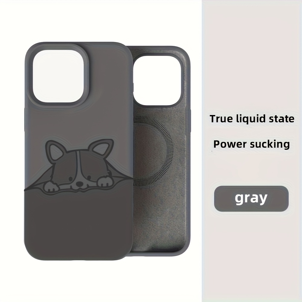 TEMU Phone Case: Creative Cute Cartoon Magnetic Suction Couple Phone Case, For Iphone 16 Pro Phone 15pro/14pro/13 Pro/12pro Anti-drop Scratch Men And