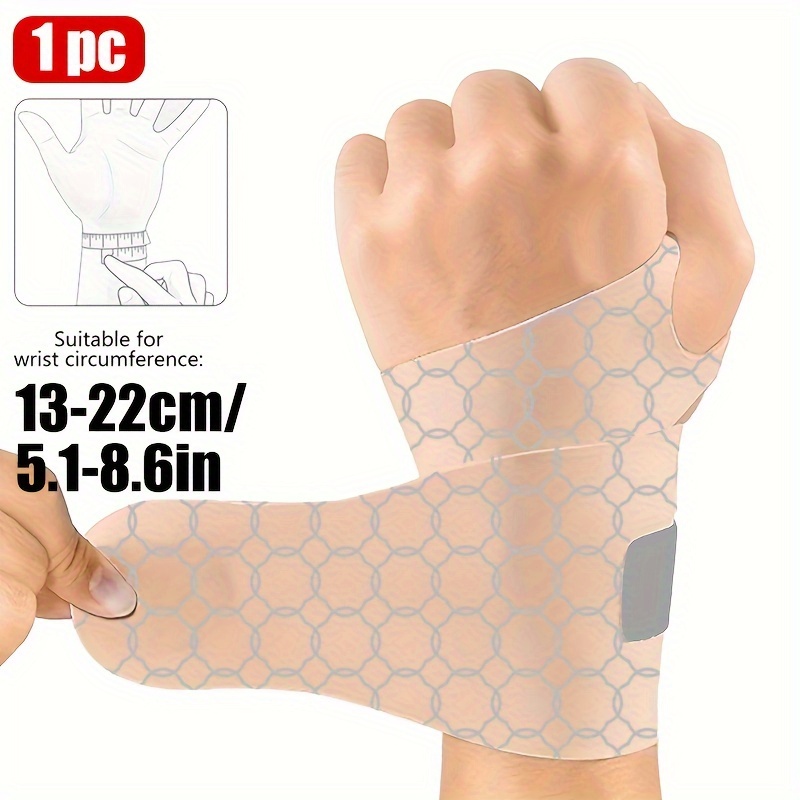 1pc/ 2pcs Ultra-thin Wrist Brace Ultra-thin Elastic, Wrist Wraps For Repetitive Wrist Use, Fits Wrists, For Basketball, Running, Keyboard Typing, Sports And Fitness, - Black/yellow/grey