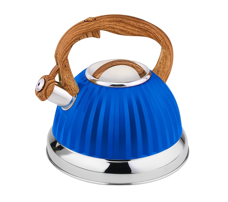 3l stainless steel   kettle with wood grain handle fast boiling easy clean for gas induction stoves   lightweight for home and outdoor use details 6