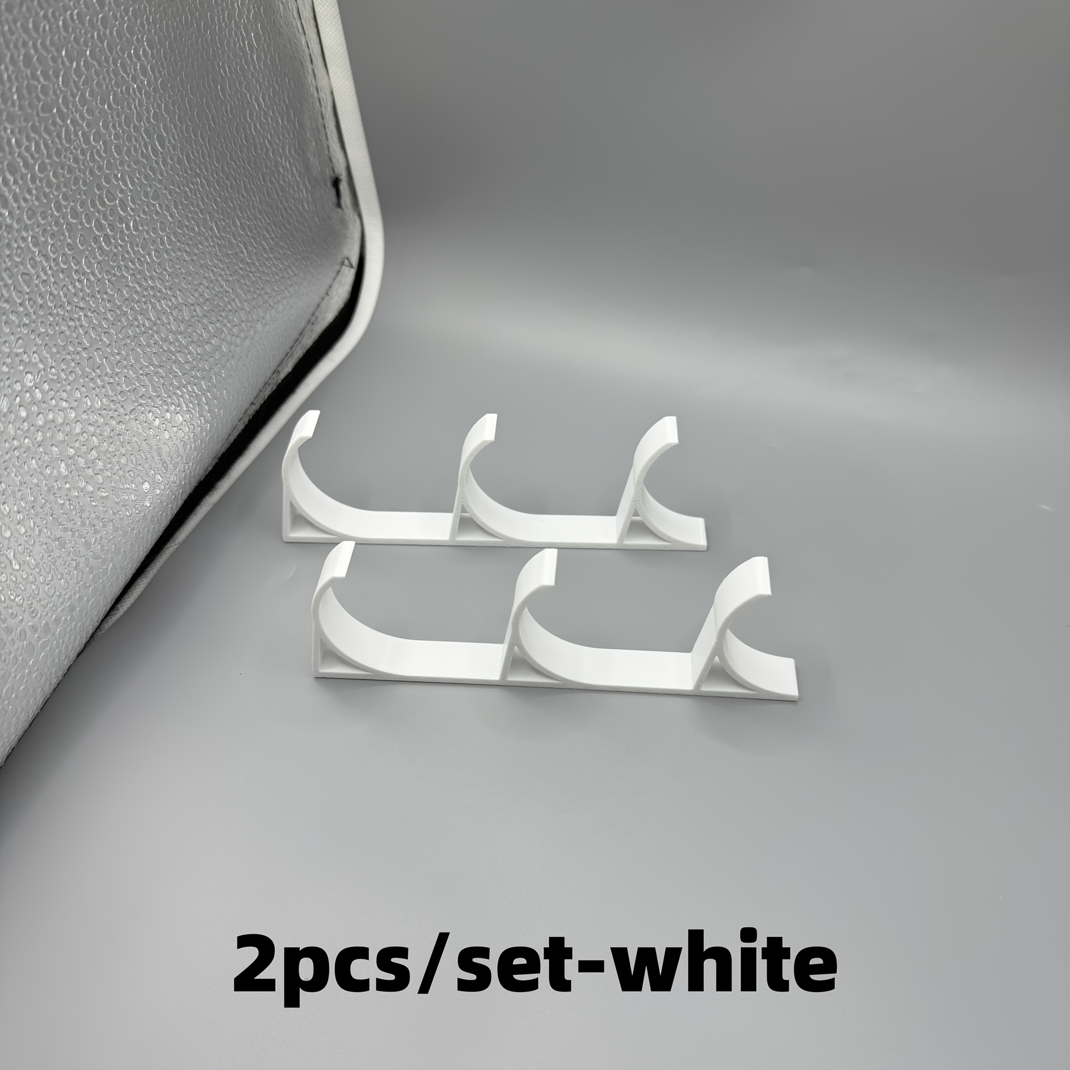 TEMU 2pcs/Set Organisateur de Film Alimentaire Blanc à Niveaux pour Cuisine (Ruban Adhésif à Préparer par ), Support de Rangement Mural en Aluminium