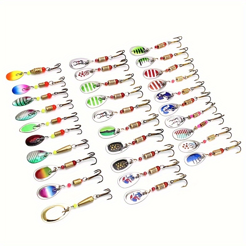 

1pc Universal Fishing Spinner Lures, Metal & Abs Construction, Mixed Colors & Styles, Bass Fishing High-speed Spinners, Durable Hard Bait For Freshwater And Saltwater