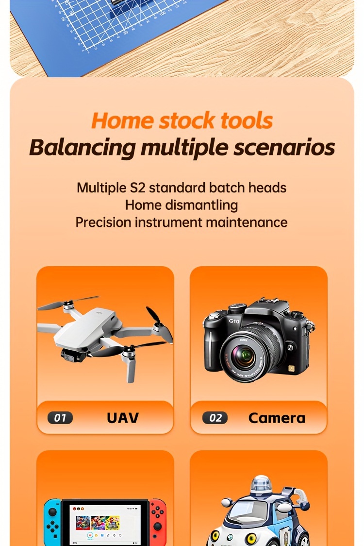 38 in 1 precision screwdriver set anti     alloy tips for glasses watches phones hex     ideal for office diy projects details 4