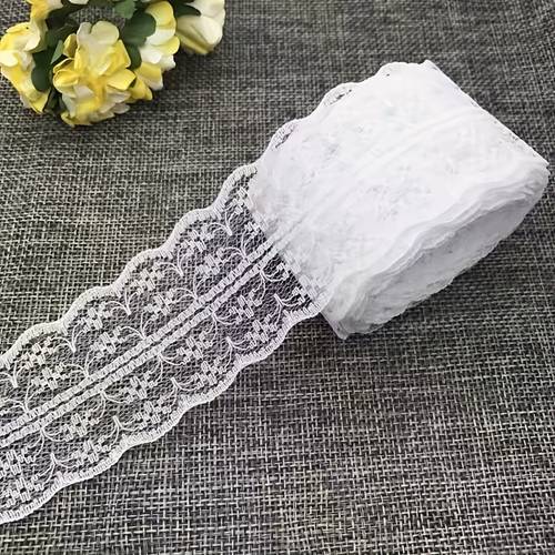 4m 8m lace trim accessories clothing lace couples decoration diy craft material colorful woven garment ornament gift wrapping 4 5cm wide colorful lace edge handmade fabric for clothing sofa curtains diy lace accessories