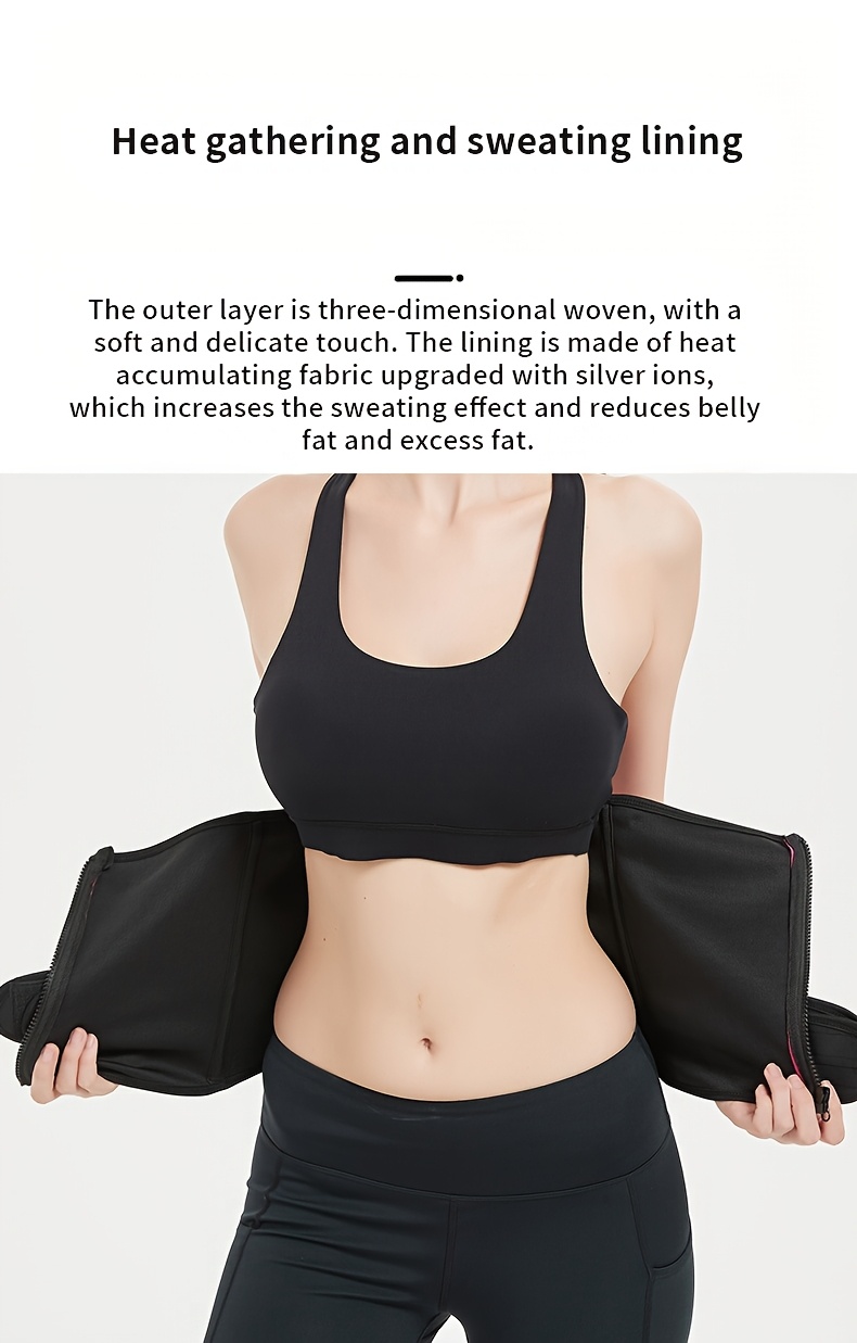 Women's Waist Trainer Tummy Control Slim BodyShaper - Double Layer Abdominal Belt with, Workout & Casual Attire, Sweat- & Slimming Design, Comfortable Tummy Wrap for Core Strength & Burning, Fitness & Casual Use, Easy to Wear Without, Hand Wash or