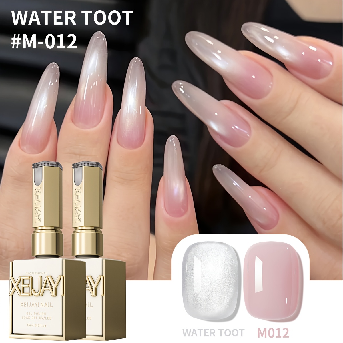TEMU Cat Eye Nail Trends 2025 Holographic Nail Art 2pcs 15ml Reflective Magnetic Nail Gel Soaking Led Gel Salon Female Nail Art Tools Gel
