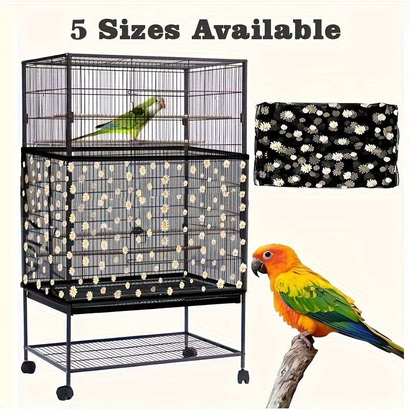 Retractable Birdcage Seed Catcher Net-Soft Breathable Mesh Cover... product image 6