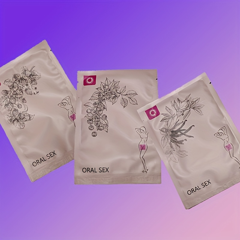 Oral Sex Membrane, Ear-Hook Oral Sex Membrane, Oral Sex Toys for Men And Women, 3 Different Flavor Combinations, Couple Sharing Bed Love Tools, Flirting Game Equipment, BDSM Alternative Sex Toys