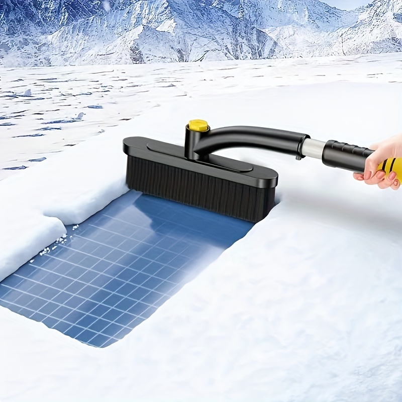 

3-in-1 Removable Car Snow Plow: Multi-tool , Ice Scraper & With Retractable Handle For Efficient Snow Clearing On All Car Parts