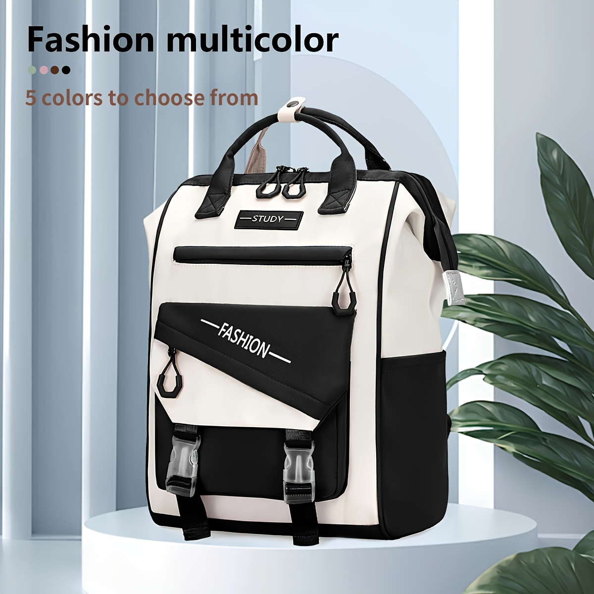 Image of Stylish Women's College Backpack, Fashionable And Cute, Perfect For Students And Carrying Books