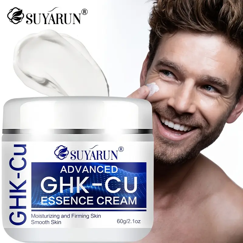 ghk-cu peptide cream for loose skin Copper Face Cream, Deep Hydrating Moisturizer, Fast Absorbing, Nourishes Dry Skin, Boosts Firmness & Radiance, Natural Care Dry, Mature & Sensitive Skin, Face & Body, 2.21 oz certified and made with high suyarun peptide cream rich ghk