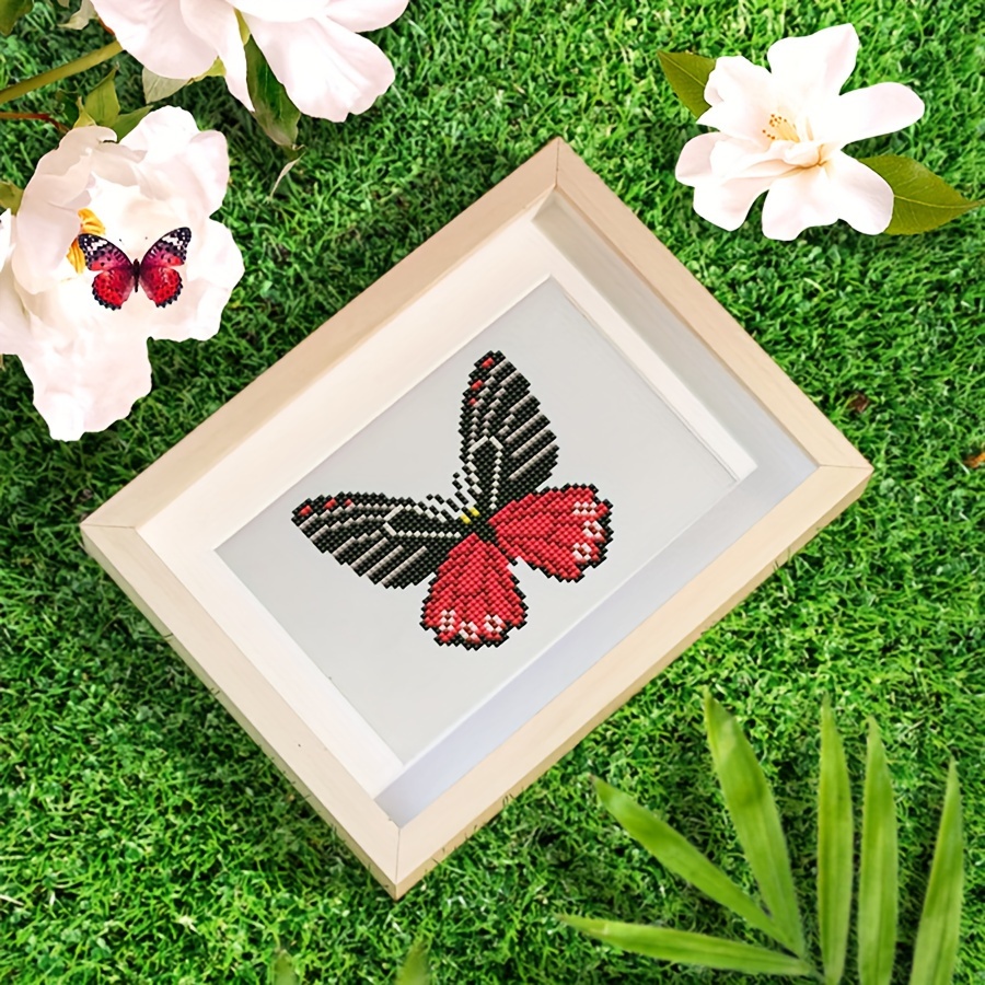 

12 Pcs, 5.9x7 Inch, Simple Home Tabletop Ornaments, Mini Frameless Diamond Paintings, Butterfly Sticker Diamond Paintings, Handicraft Enthusiasts, Home Decoration Art Crafts