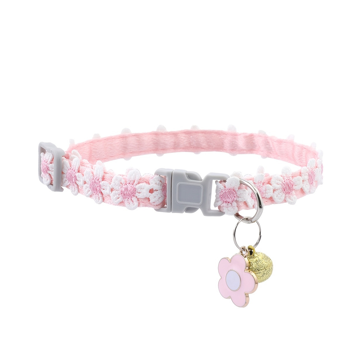 verstellbares wasserlösliches spitzen-katzenhalsband für kleine haustiere – spitzenhalsband mit blumenmustern, weiches halsband für kätzchen, welpen, kaninchen, hamster – & entfernung für anhänger & geräte