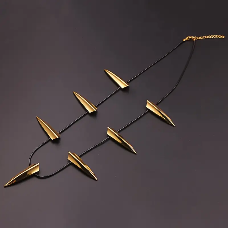 1pc necklace simple hip metal pendant necklace jewelry accessories for patry decor details 1