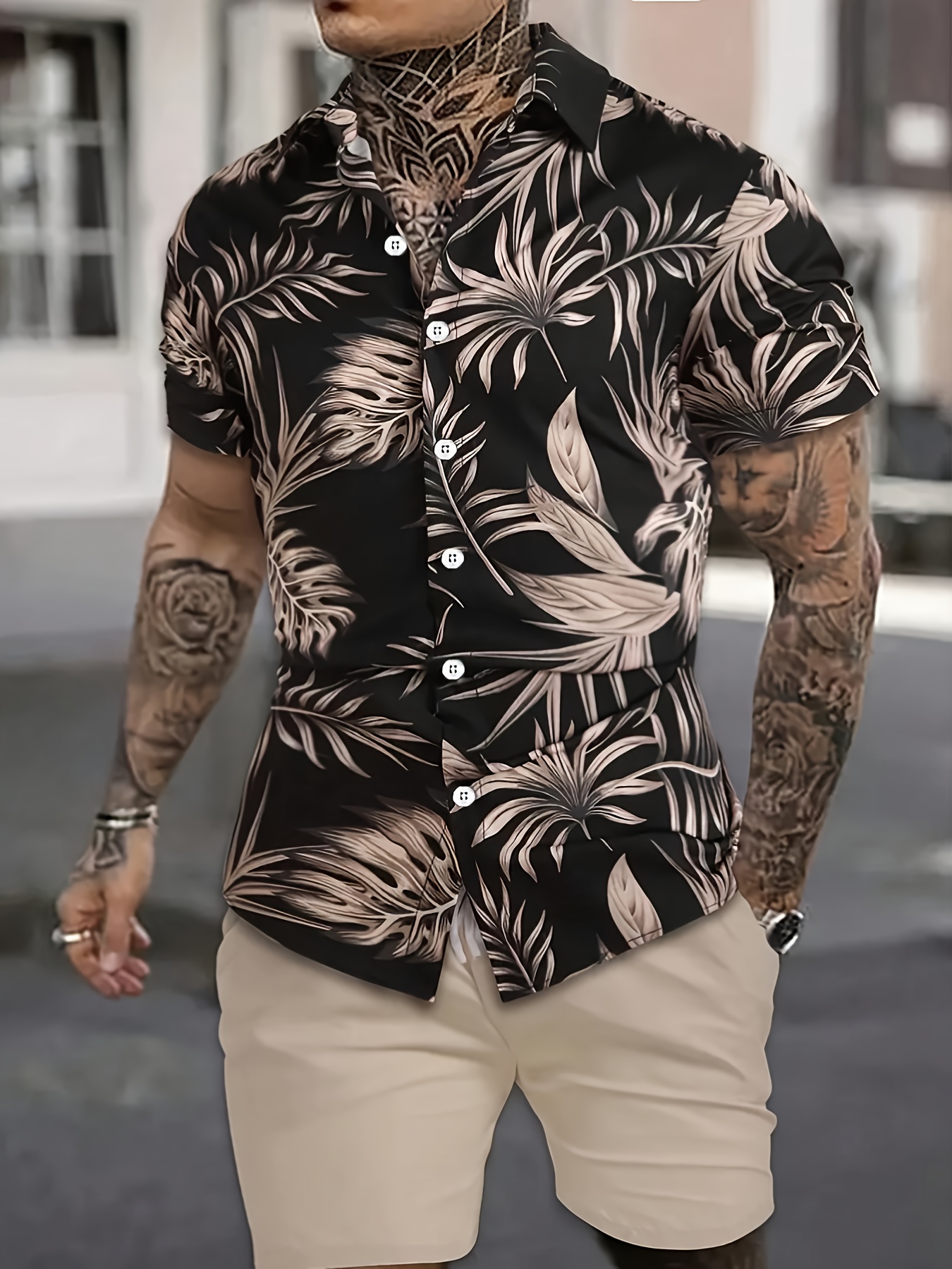 ensemble chemise short décontracté homme imprimé floral Temu Canada