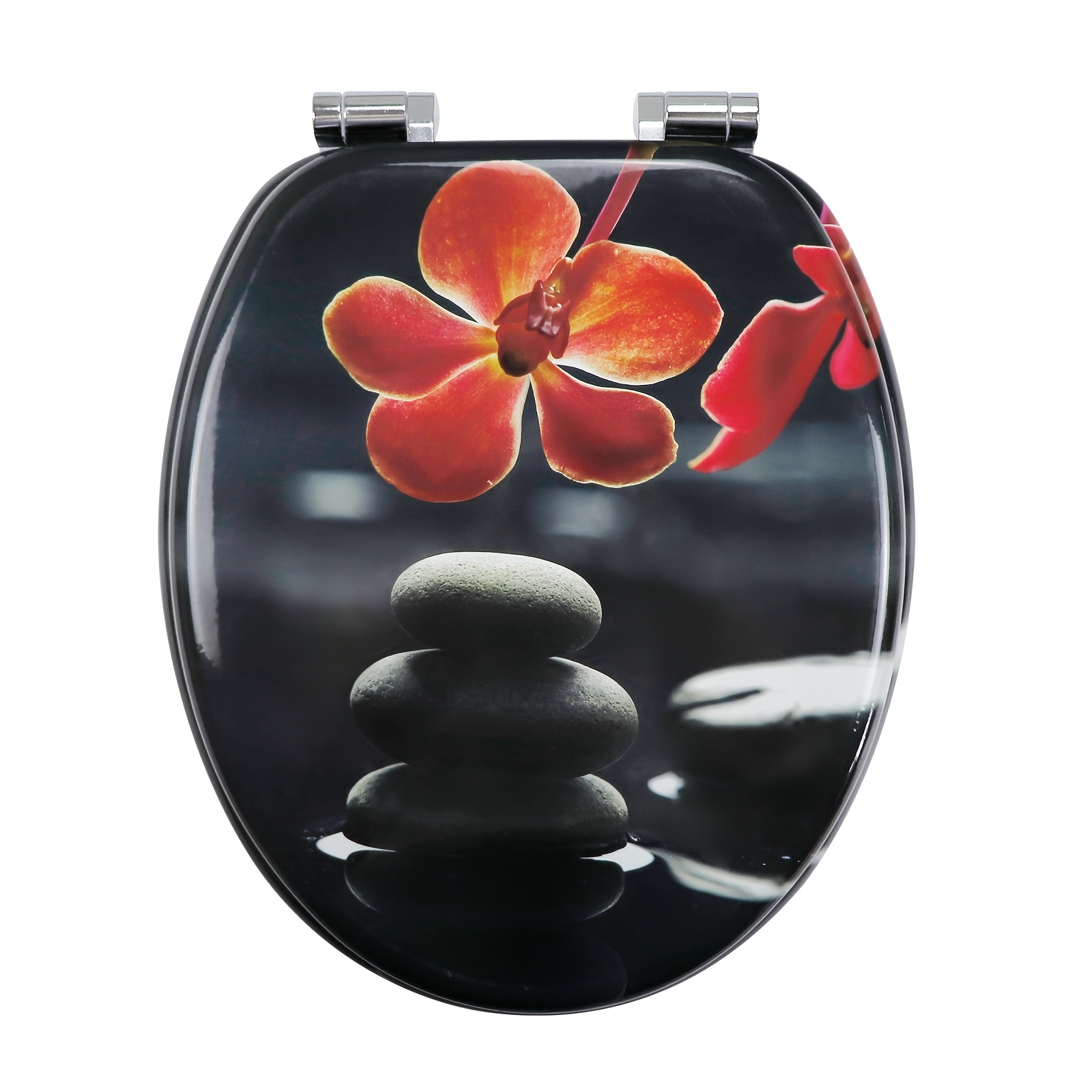 Premium Toilet Seat With Automatic Lowering, Mdf , Soft Closing Hinges, Easy Clean Wc Toilet