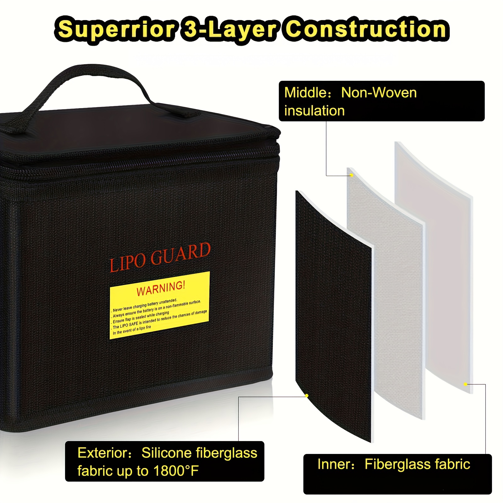 Lithium Battery Storage Protector - High Temperature Battery Drone