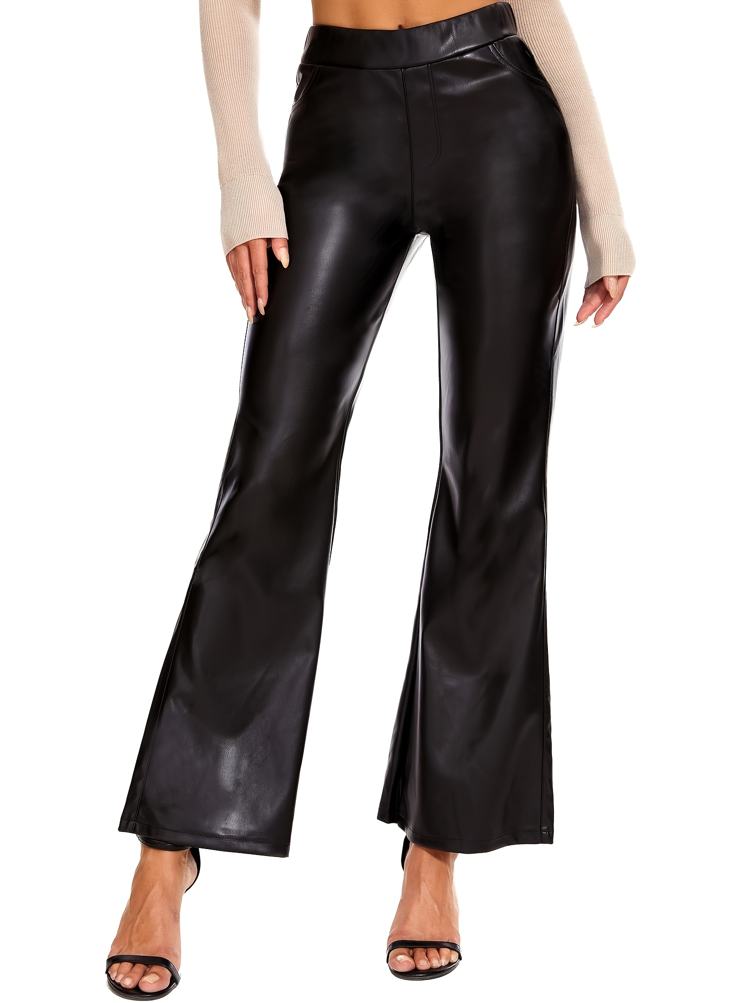 flare leather pants women sold on Temu United States flare leather pants women sold on Temu United States