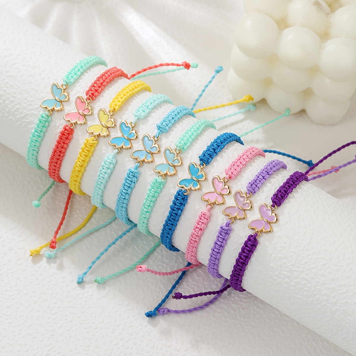 Image of 10pcs/lot Bohemian Pure Handmade Braided Friendship Exquisite Jewelry Gift For Men And Women