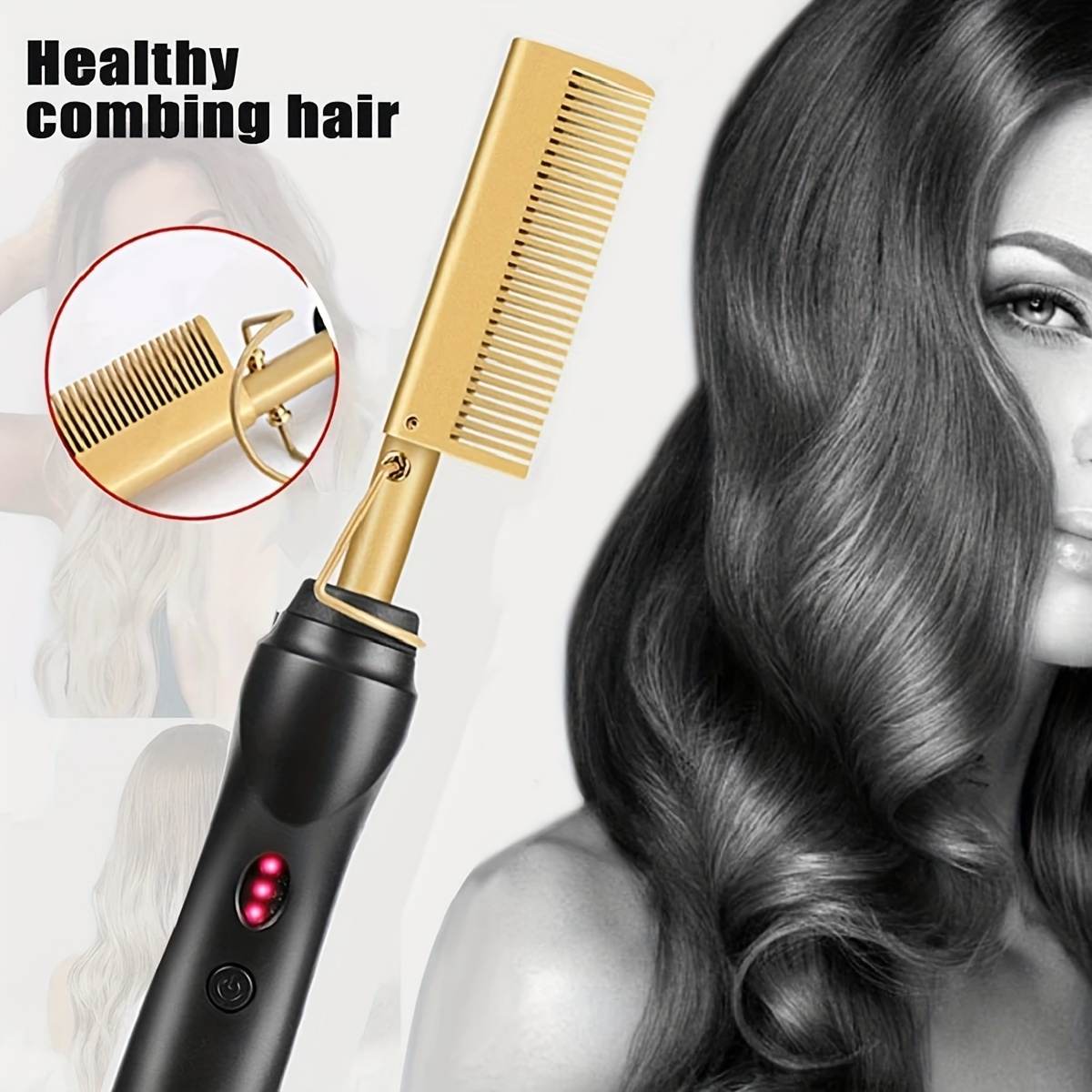 

Straightener Curling Iron Straightener Hair Straightener Comb Brush Holiday Gift