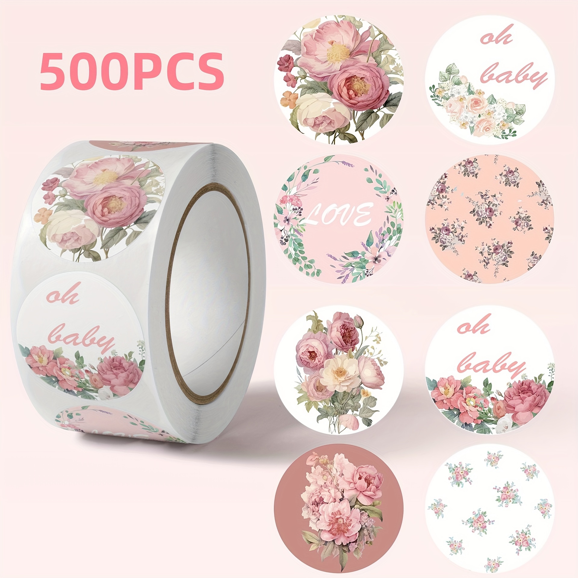 

[customer ] 500pcs Mixed Roll - For Bouquet Wrapping, Sealing, Greeting & Decoration