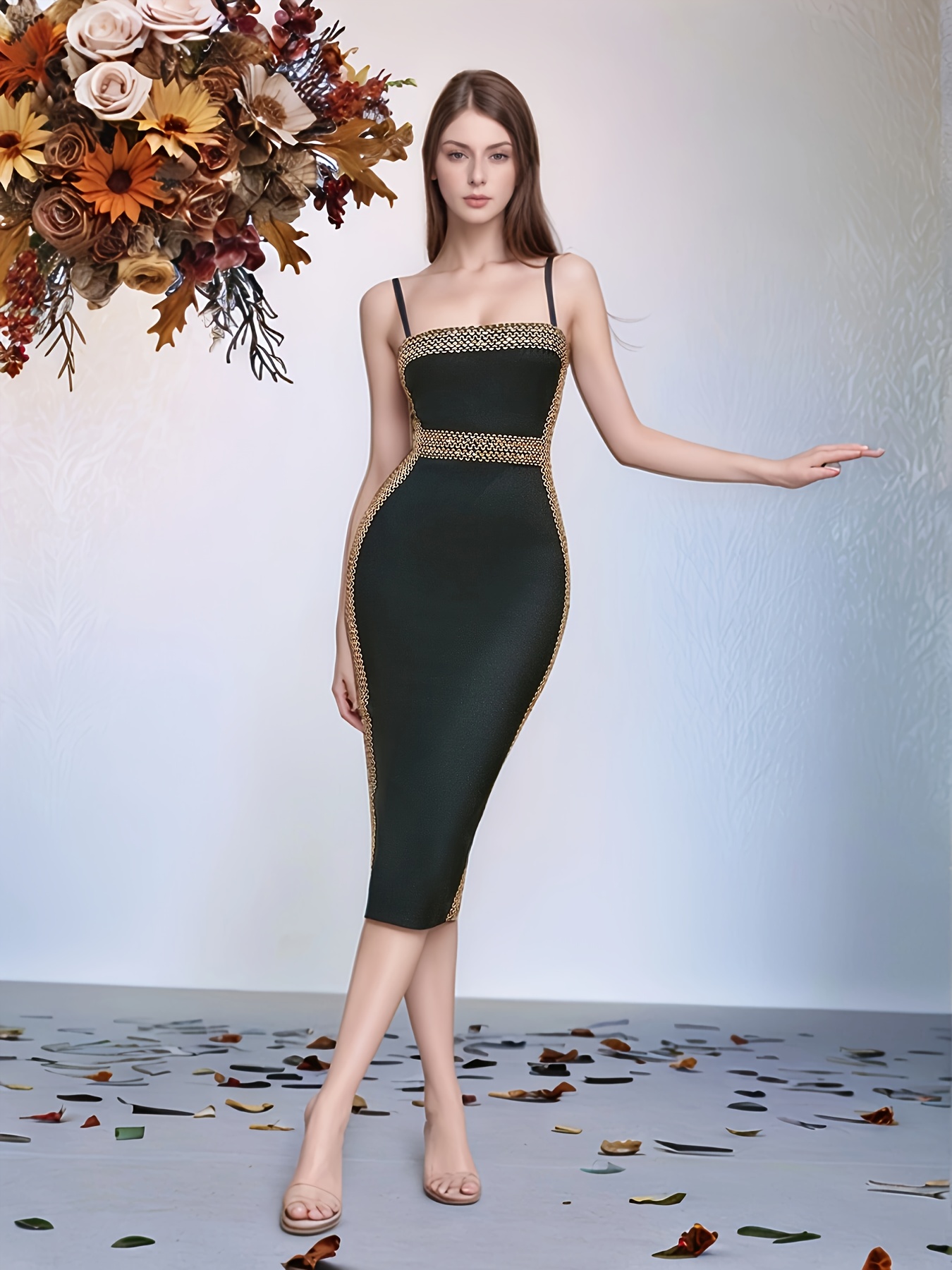 slim fit dress slacks Analu Green Fitted Bandage Dress  Peri Addict