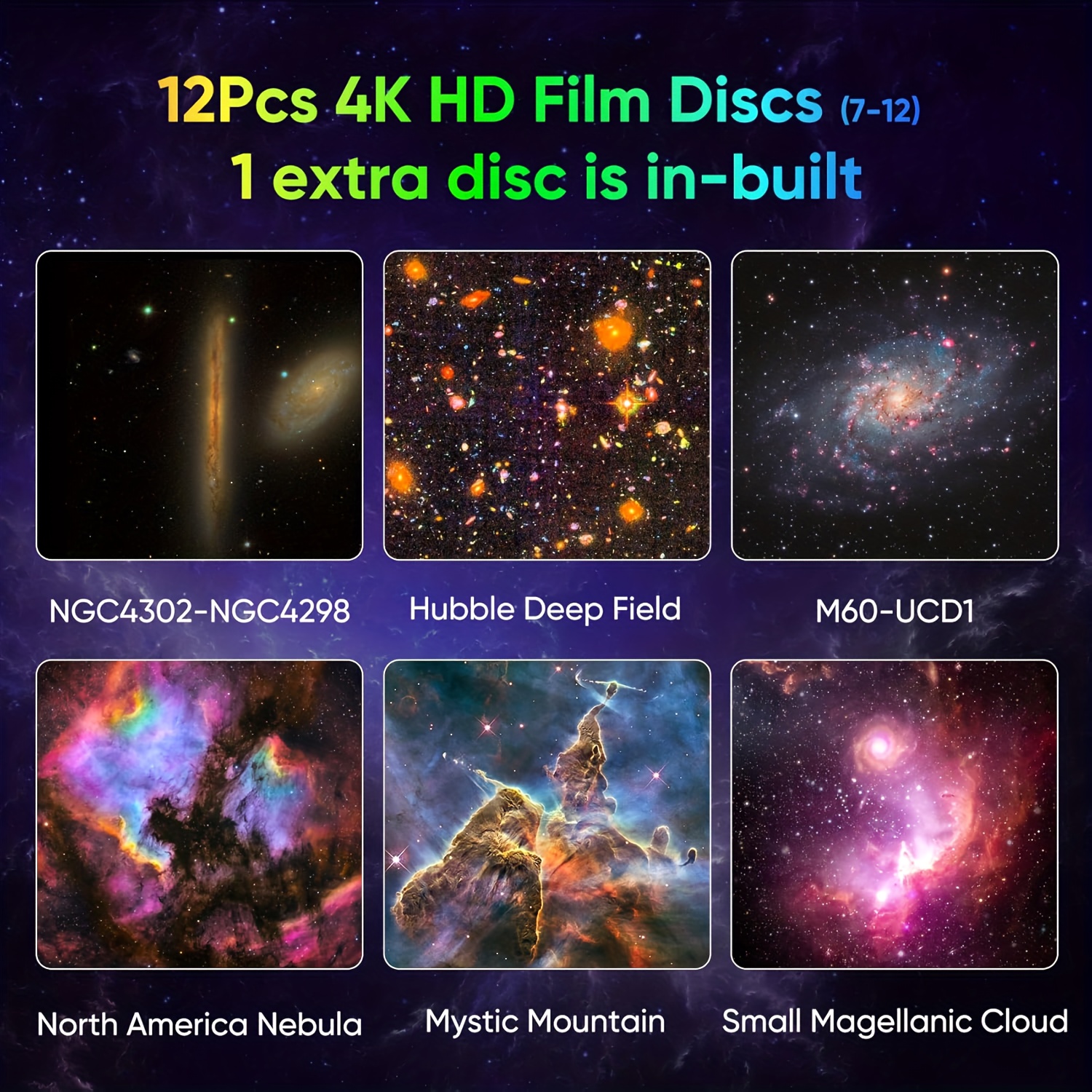 Galaxy Projector Star Projector with Adjustable Knob