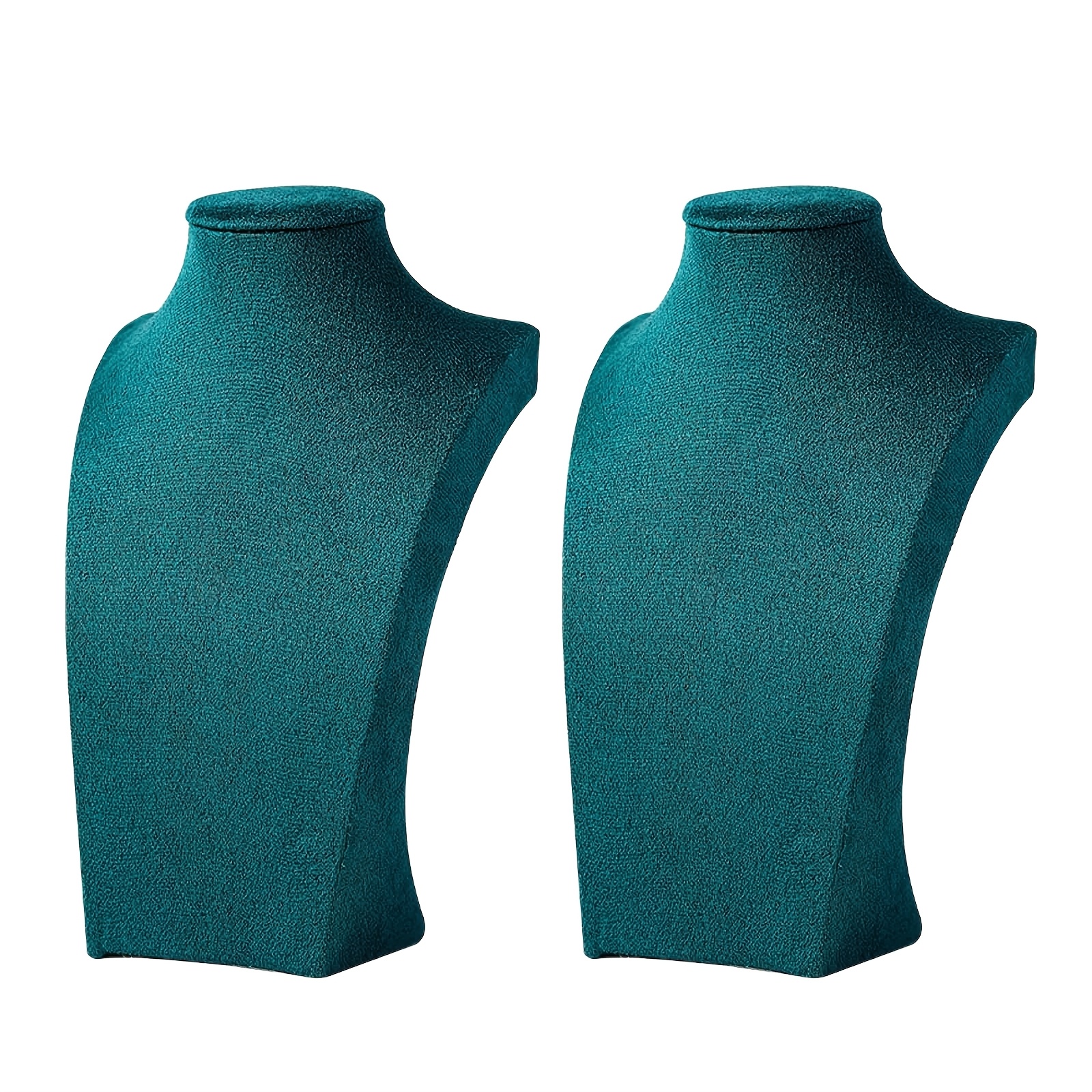 2pcs Velvet Necklace Display Stands, Elegant Organisers