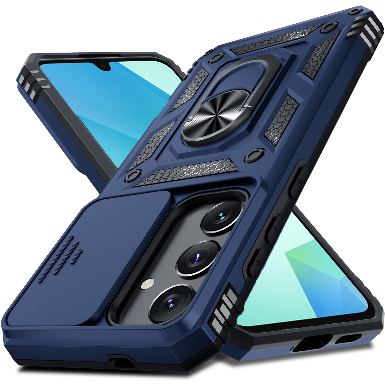Phone Case Compatible with Galaxy A16, [Slide Camera Cover], [Screen  Protector], [*], Rugged Shockproof Phone Case with Kickstand Compatible  with Samsung A16, Perfect as Valentine's Day Gifts