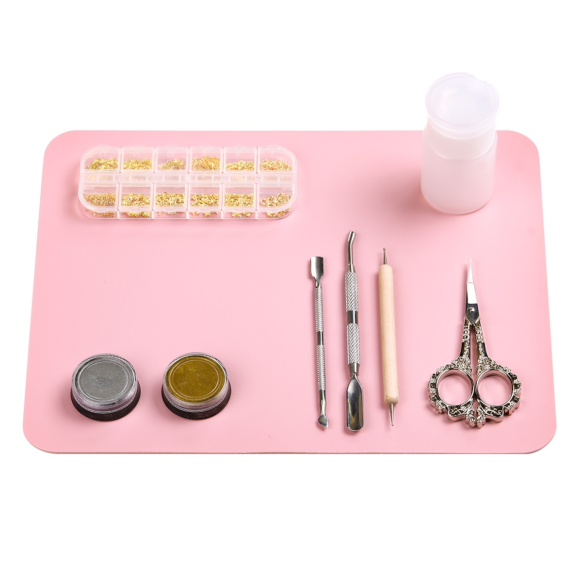 TEMU Waterproof Nail Table Mat, Desktop Protector, Easy To Clean And Durable, Reusable, Portable And Foldable Nail Mat Tool, For Home And Nail Salon
