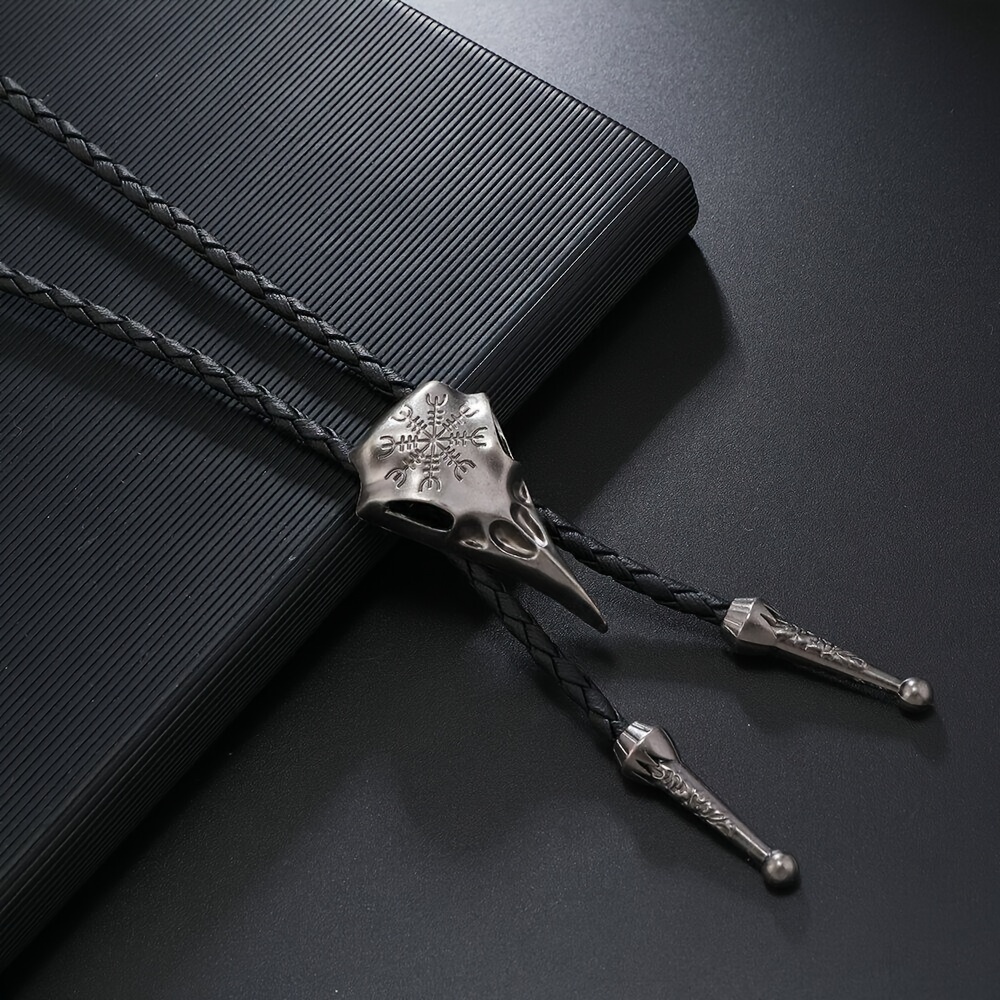 Image of 1pc Wax Rope Tie With Metal Formal Wedding Business Minimalist Korean Style Men's Suit Accessory Groomsmen Fashion