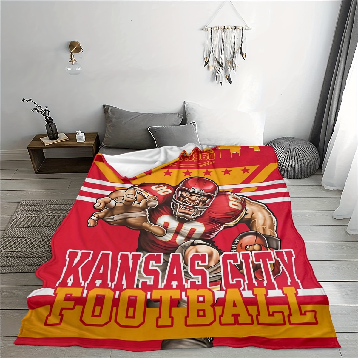 

1pc, City , Fleece Blanket, 200-250g Polyester, -, , , Pattern, , , Use, Multiple