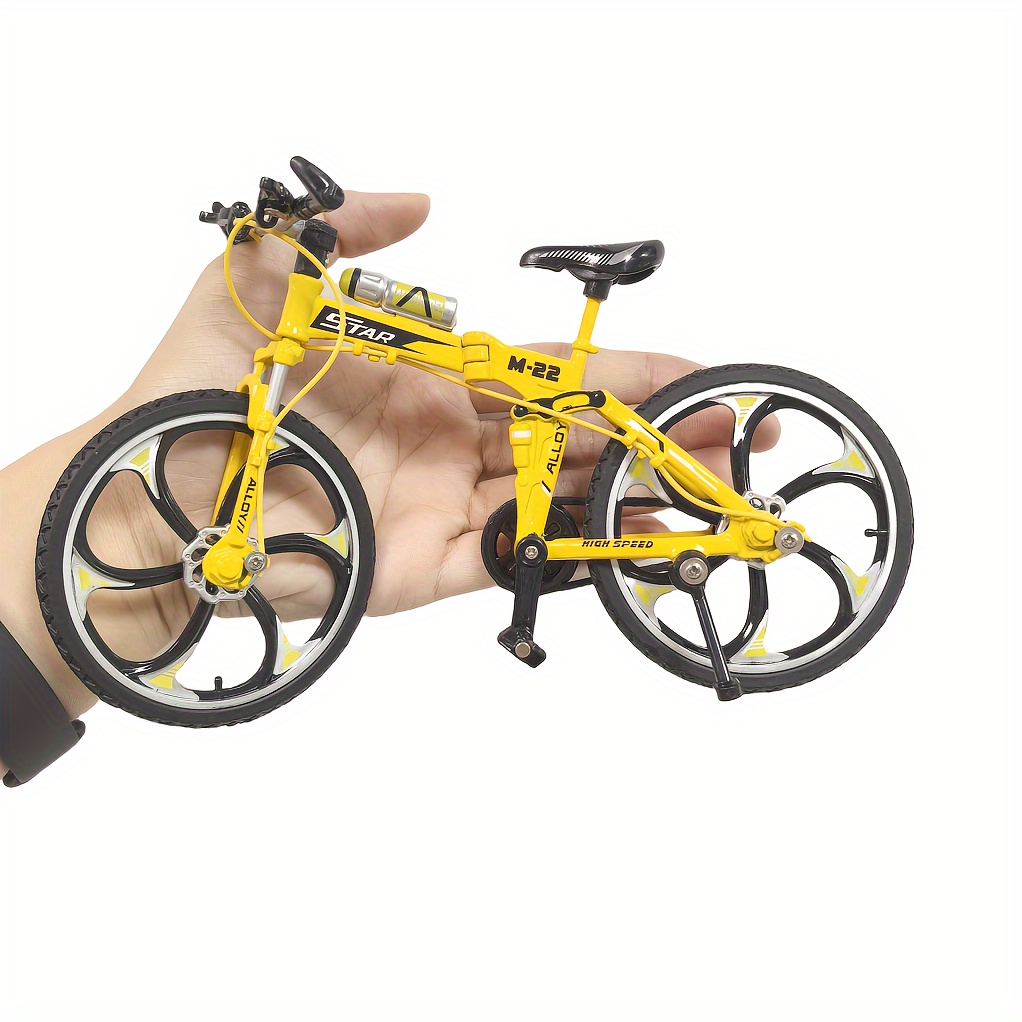 Image of Alloy Mountain Bike Model - Desktop Decorative Crafts, Miniature Bike, Office And Home Decor, Handmade Sports Bike Gift, Dynamic Mechanics, Realistic Design