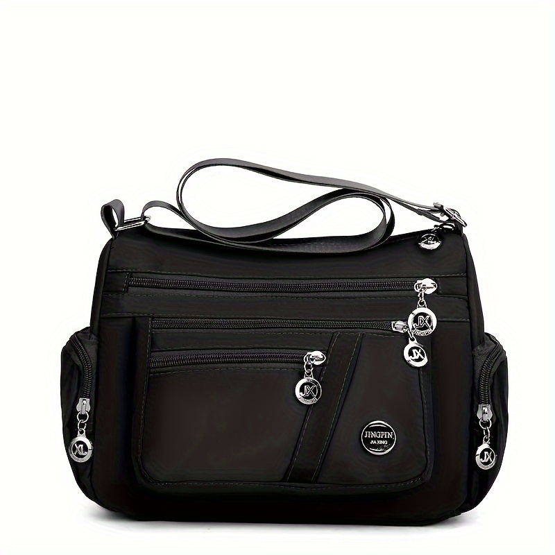 

Canvas Crossbody Bag, Casual Shoulder Bag, Trendy Zipper Purse