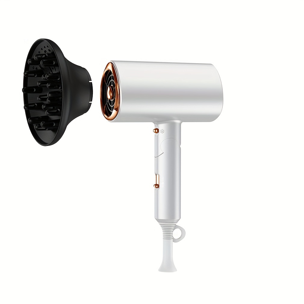 

Negative Ion Hair Dryer With Folding Handle, 3 Speeds And Heat, With Cold Button, Compact And Lightweight Hair Dryer, Perfect For Travel And Home Use