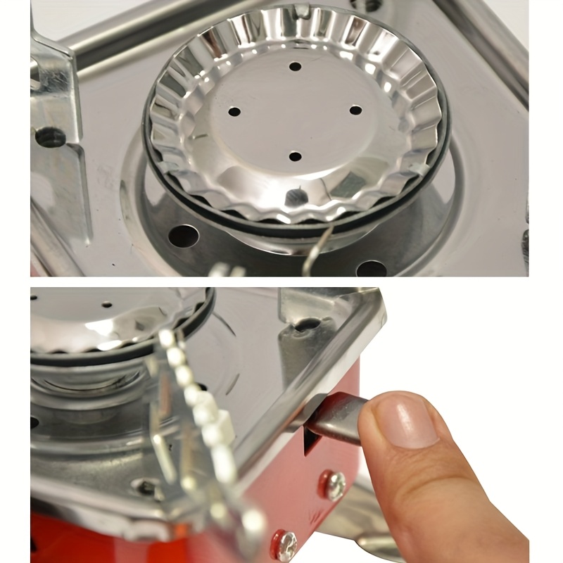 windproof camp stove camping gas stove portable collapsible stove burner for outdoor backpacking hiking and picnic   portable foldable high   gas stove details 4