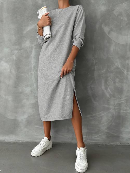 casual comfortable and lazy style sweatshirt dress