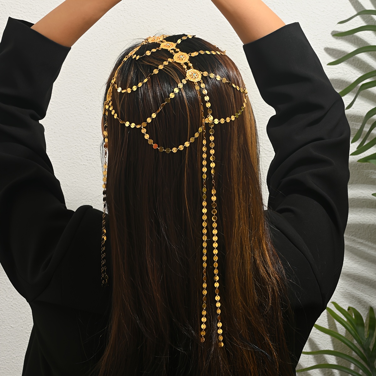 Bridal Headpiece with Tassel Decoration